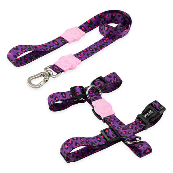 Kit Guia com Peitoral H para Cachorro Mood Pet